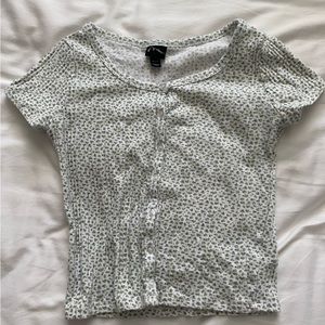 Vans T-shirt, ribbed material, tan color, size medium.